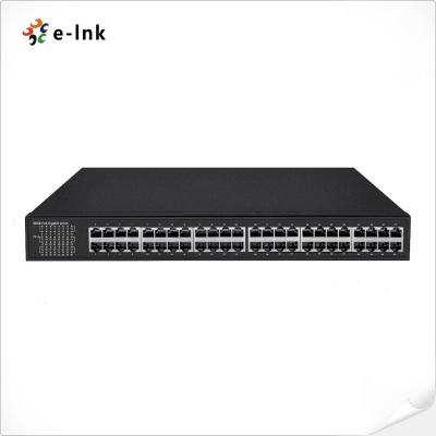 China 8K 48 Port PoE Ethernet Switch With 48x10/100/1000M RJ45 PoE Ports for sale