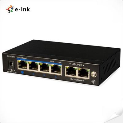 China IEEE 802.3 802.3u 802.3af 802.3at 4 Port PoE Switch One Key CCTV Mode for sale