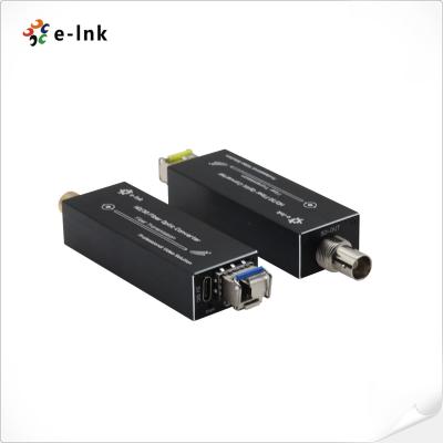 China HD SDI sobre el convertidor de fibra Modo único LC 20KM SDI Transmisor de fibra receptor en venta