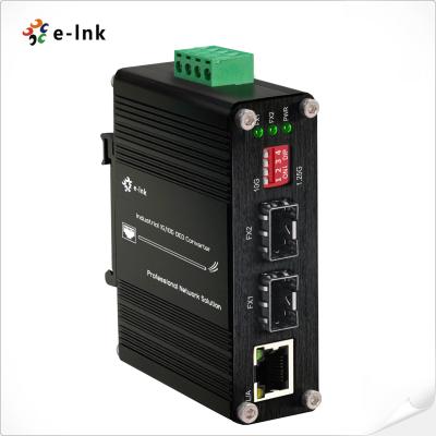 China Industrial 1G/10G SFP+ to SFP+ OEO Converter (3R Repeater) with 1G Ethernet Media Converter Function for sale