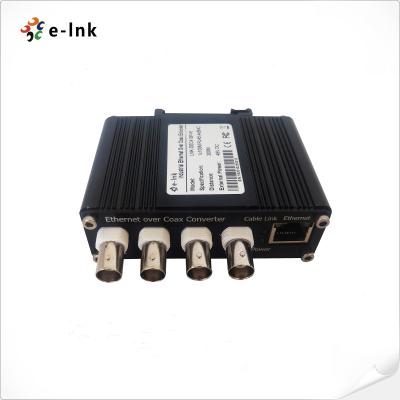 China 4 Port Coax To 1 Port Fiber Optic Receiver 10 100Base-TX Ethernet Switch for sale