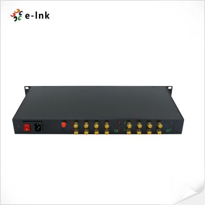 China Fiber HD SDI To Ethernet Converter 16-Channels Video Fiber Optic Transceiver for sale
