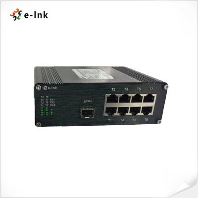 China Industrial PoE Switch 8-Port Gigabit 802.3at With 1-Port SFP Network Switch Hub for sale