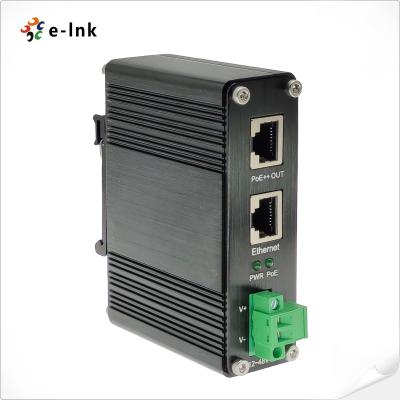 China Industrial 95W 802.3bt PoE++ Injector (12~48VDC, 2x RJ45) for sale