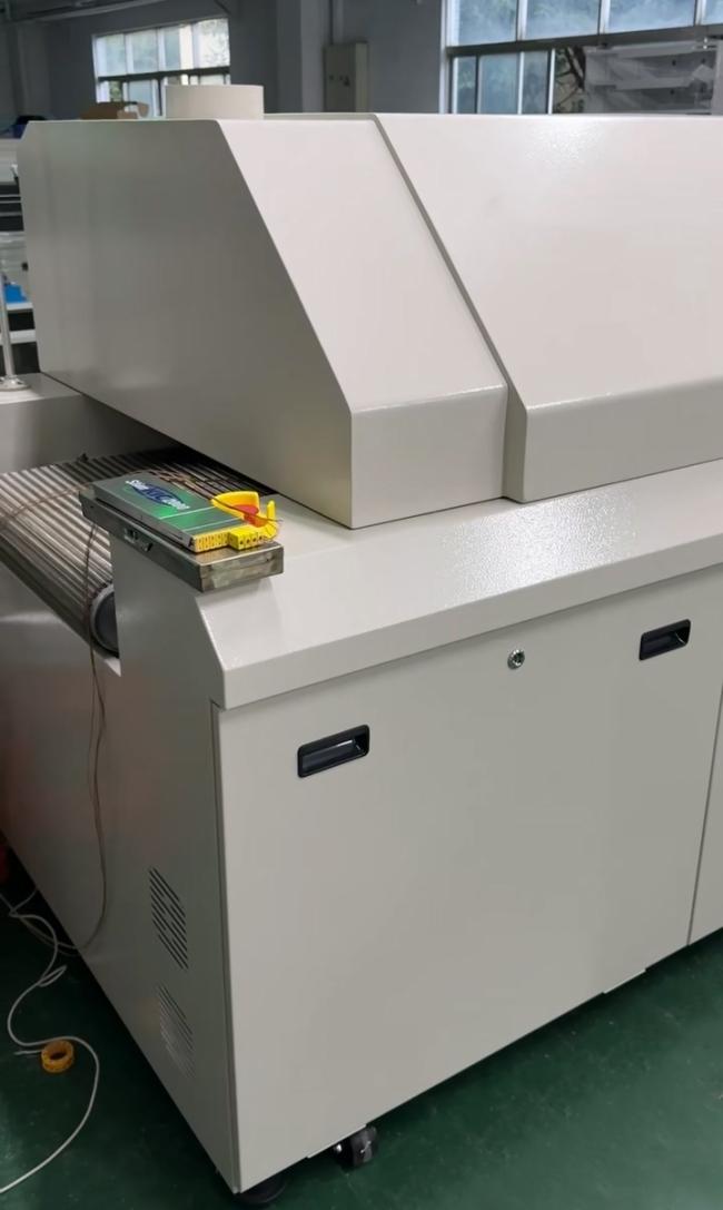 Thermal profiler testing results for IR curing oven