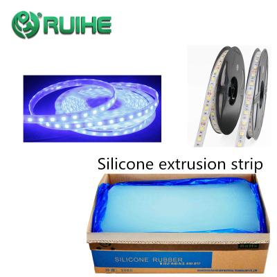 China Flexible High Transparent Liquid Silicone Rubber Extrusion Led Strip Hose for sale