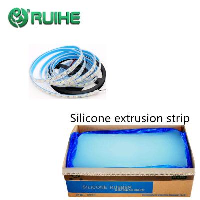 China Silicone Rubber Extrusions Shore A 30 To 80 Available In Profiles Sections Strips Cord for sale