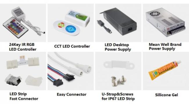 24VDC 2216 SMD LED Strip Light with 300LEDs/M and Seamless Light Output High CRI90 CRI95 for Premium Commercial Grade