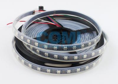China Cor que muda as luzes de tira conduzidas, PWB preto programável das luzes de tira do diodo emissor de luz à venda