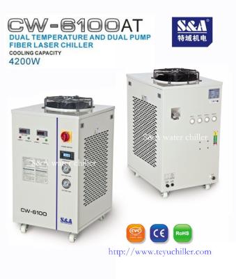 China Refrigerador de água industrial para o laser CW-6100AT da fibra 500W à venda