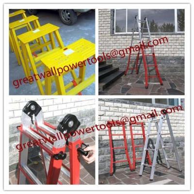 China low price straight ladder,new type FRP Square Tube A-Shape insulated ladders for sale
