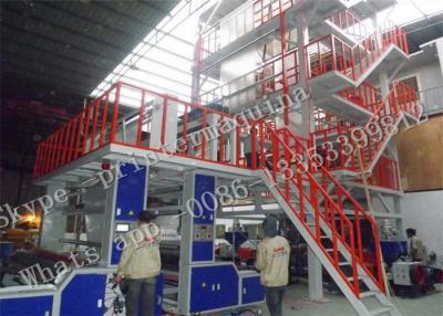 China LDPE / HDPE Blown Film Extrusion Machine With SSR +PID Temperature Control for sale