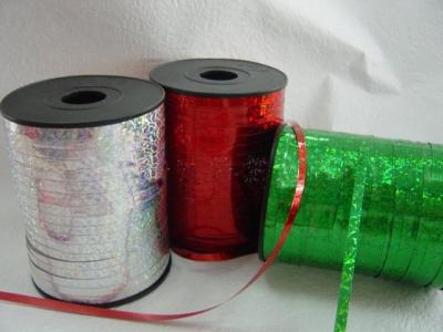 China Bird Frighten Holographic Curling Ribbons Roll 130u Thickness for sale