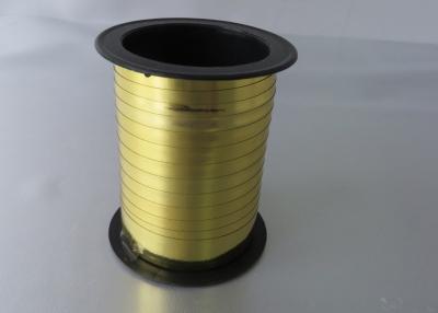 China Yellow Gold Metallic Curling ribbon 10mm X 10m for gift packing and decoration for sale
