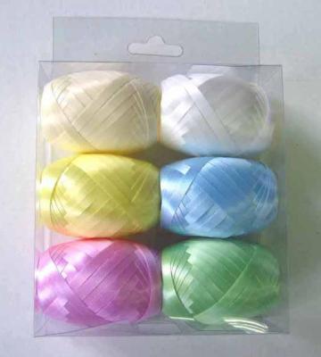 China OEM Solid plain balloon Curling Ribbon Egg , Flower Star Pattern polypropylene ribbon for sale