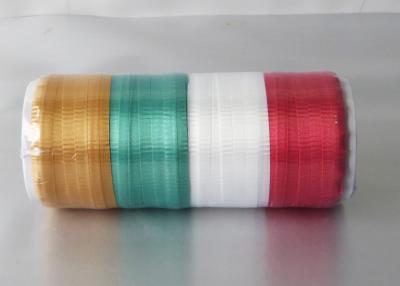 China Muti - color Christmas Curling Ribbon Spool crimped PP solid ribbon 5mm * 25Y for sale