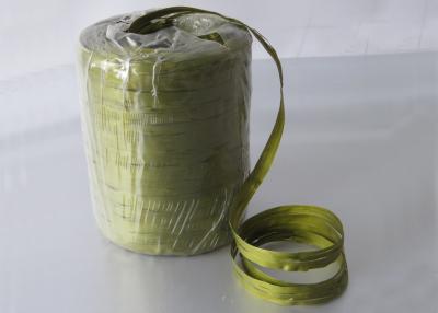 China 8mm X 200y , 15mm * 200Y Green Plastic Ribbon with PP double sides matt printed ribbon for sale