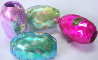 China Iridescent rainbow 5mm10m Curled Ribbon Egg for Wedding and Valentine's day decoration for sale