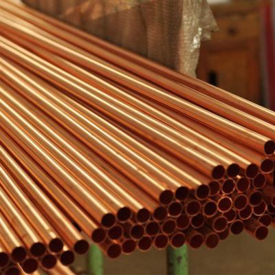 China astm b152 c11000 HSn70-1 Red Copper Round Pipes For Plumbing Refrigeration Building for sale