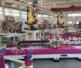 China Pink Welding Industry Robot 7 Axis , High Precision Robot Linear Track for sale