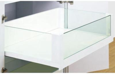 Chine Boîte tandem de haut tiroir intérieur avec le côté et le panneau avant en verre 270-550mm à vendre