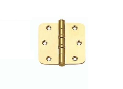 China Pure Brass Flat Cabinet Door Hinges With Round Corner And Ball Bearing 3