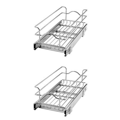 China Simple Kitchen Cabinet Basket Iron Material W110 X D410 X H470mm Oem Service for sale