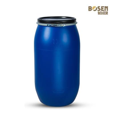 China OEM / ODM HDPE Plastic Container Barrel 160L Cylinder With Iron Hoop for sale