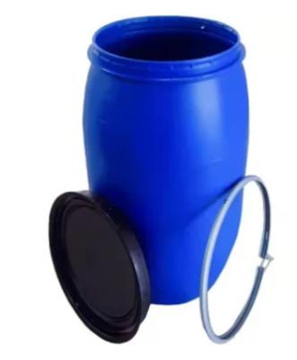 China 160L Blue Open Head Plastic Drum Rustproof  Round Drum With Lid for sale