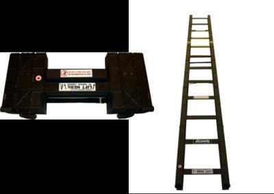 China Cast Aluminum Alloy Tactical Assault Ladders Foldable Lightweight With High Strength for sale
