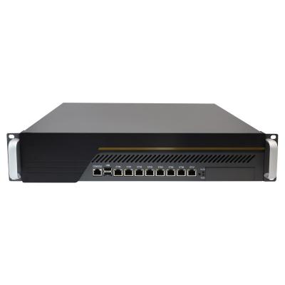 China 2U rackmount 8 Gigabit LAN Intel® C236 support 9th I3 I5 I7 Industrial computer firewall PC appliance for sale