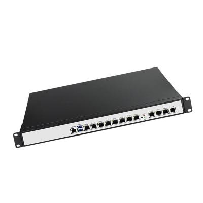 China 1U chassis12 Gigabit LAN  H170 firewall PC appliance soft router support 9th I3 I5 I7 for sale