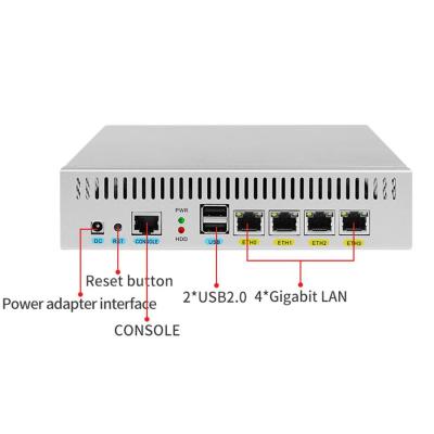 Китай Настольный компьютер D2500 Mini Firewall PC Appliance 4 Gigabit LAN PFsense Soft Router продается