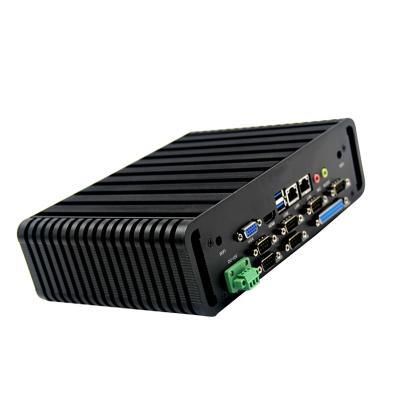 China Intel® Haswell 4th i3 i5 i7 Fanless Industrial Mini PC 6COM 2LAN LPT computer for sale