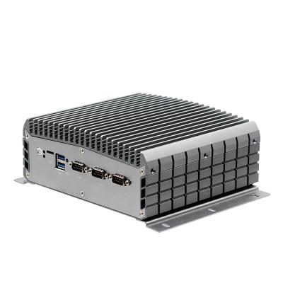 China Fanless Industrial Mini PC Dual LAN 6COM Intel Braswell N3160 Quad Cores for sale