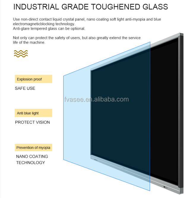 32 43 55 60 65 75 86 98 100 Inch Shopping Mall School Hospital Company Interactive Touch Screen Monitor