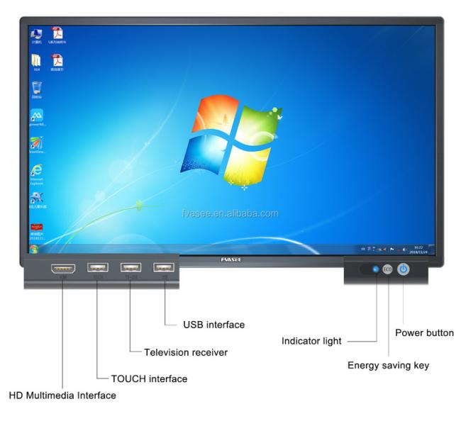65 Inch Interactive Smart Whiteboard Touchscreen All In One Education Equipment