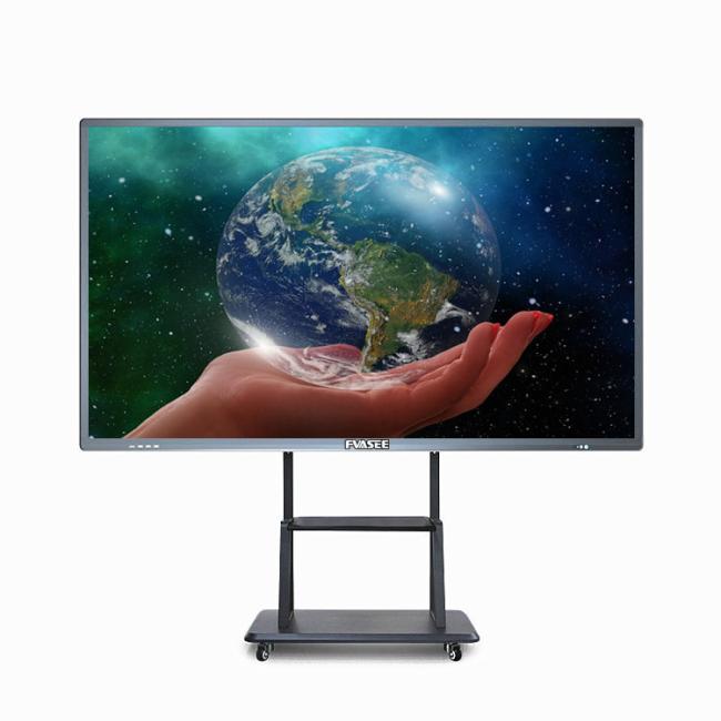 32 42 50 55 60 65 Inch Interactive Display Flat Panel Smart Board TV Mobile Floor Stand