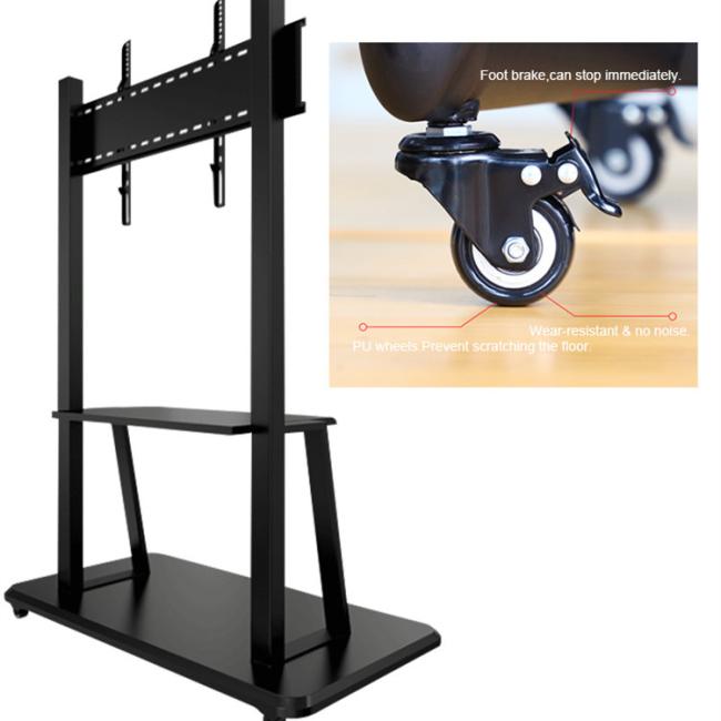 32 42 50 55 60 65 70 Inch AIO Interactive Displays Flat Panel Smart White Board TV Mobile Stand With Wheels