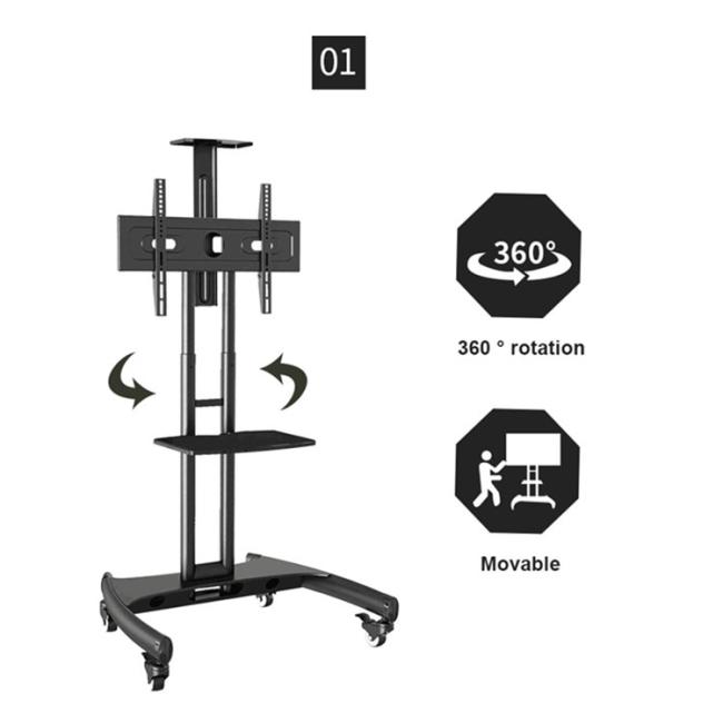 32 42 50 55 60 65 Inch Interactive Display Flat Panel Smart Board TV Mobile Floor Stand
