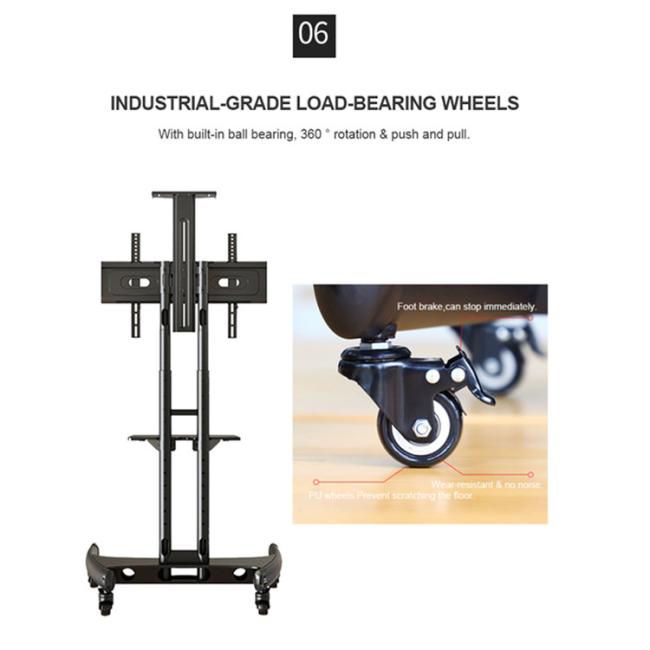 32 42 50 55 60 65 Inch Interactive Display Flat Panel Smart Board TV Mobile Floor Stand