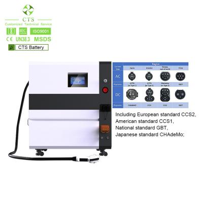 China CTS EV 30kw 60kw 120kw Dc Portable Charger Chademo GBT CCS1 CCS2 Charging Station for sale