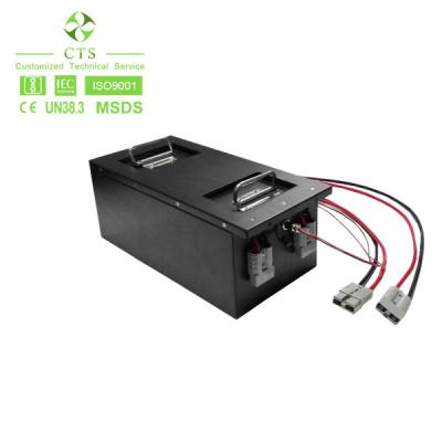 China batería larga de carga desprendible de la vida laboral Lifepo4 de la batería de la batería de litio del AGV de 48V 60Ah en venta