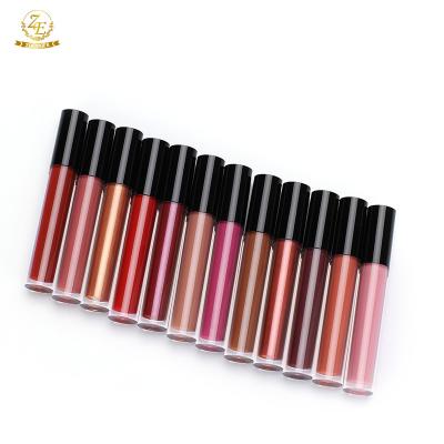 中国 12 Colors Wholesale Natural Lipstick Vegan Liquid Lipstick private your logo 販売のため