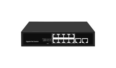 China Full Gigabit Fiber POE Ethernet Switch 10 Port 10/100/1000M for sale