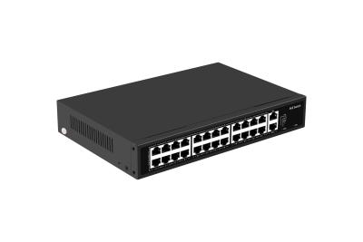 China Customized 24 Port POE Ethernet Switch 802.3 Af Full Duplex for sale