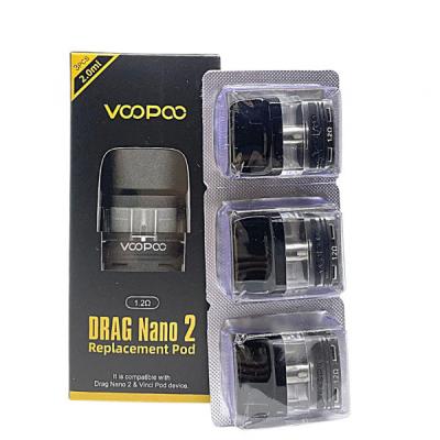 China Replacement PCTG Empty Vape Atomizer 2ml Voopoo Drag Nano 2 for sale