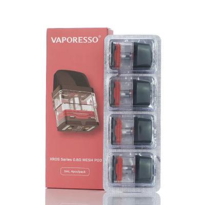 China Vaporesso Xros Series Empty Pod Cartridges 0.8ohm 2ml Pods 4pcs for sale