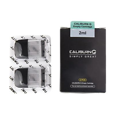 China Uwell Caliburn G Pod System 2ml 2pcs Empty Cartridges Top Filling for sale