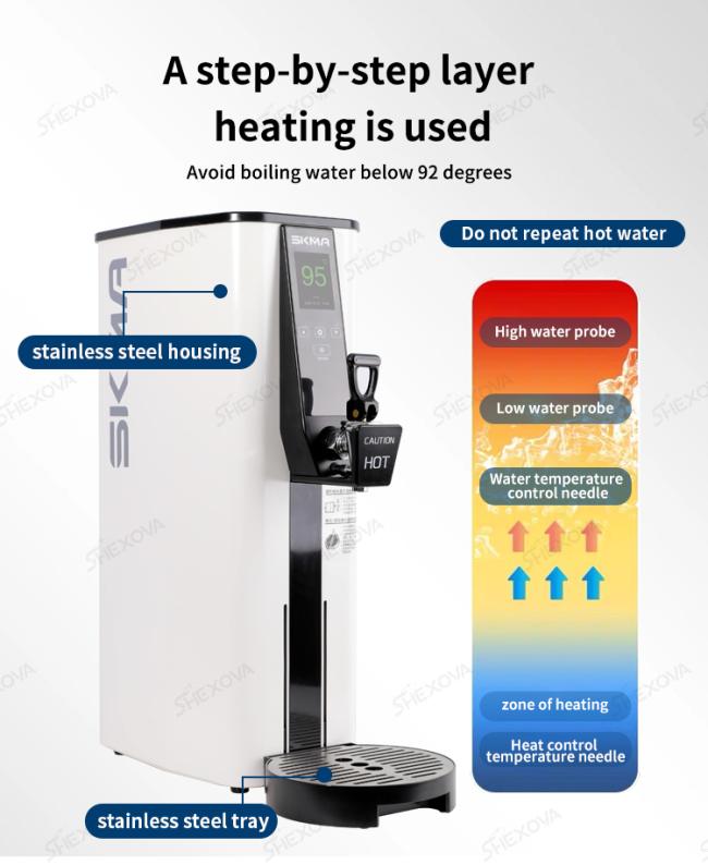 Water dispenser in commercial kitchen setting